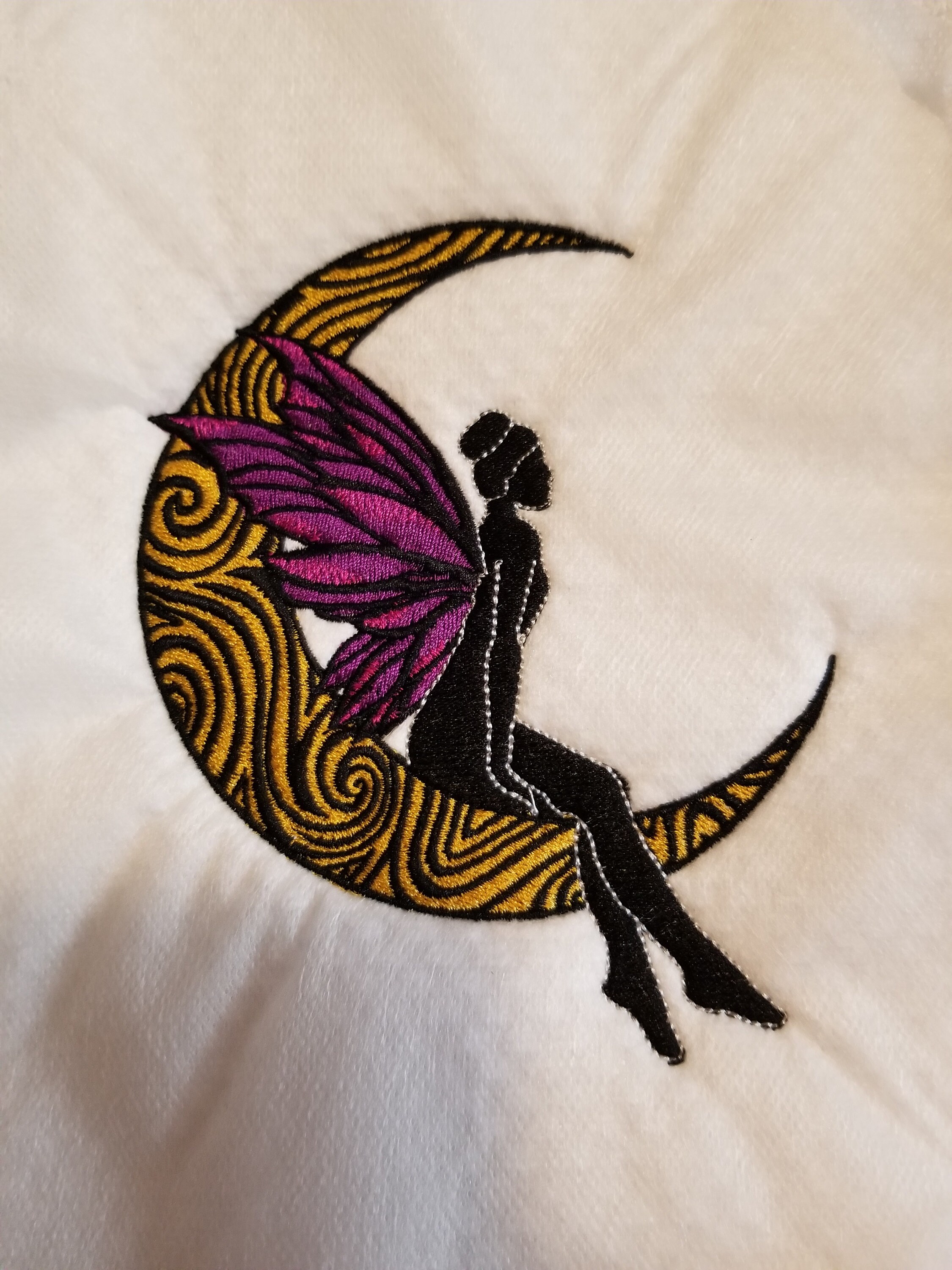 DIGITAL FILE Moon Fairy Machine Embroidery File - Etsy