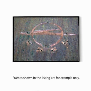 Place for Logos and Brands on a rusty Bumper and Hood of an Old Car, an image for Lovers of Worn-out Car parts, 5 pieces in a Set, Car Art