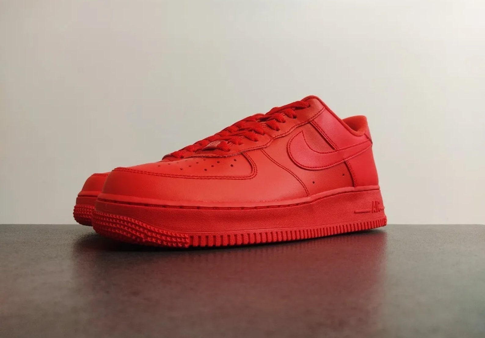triple red air force 1s