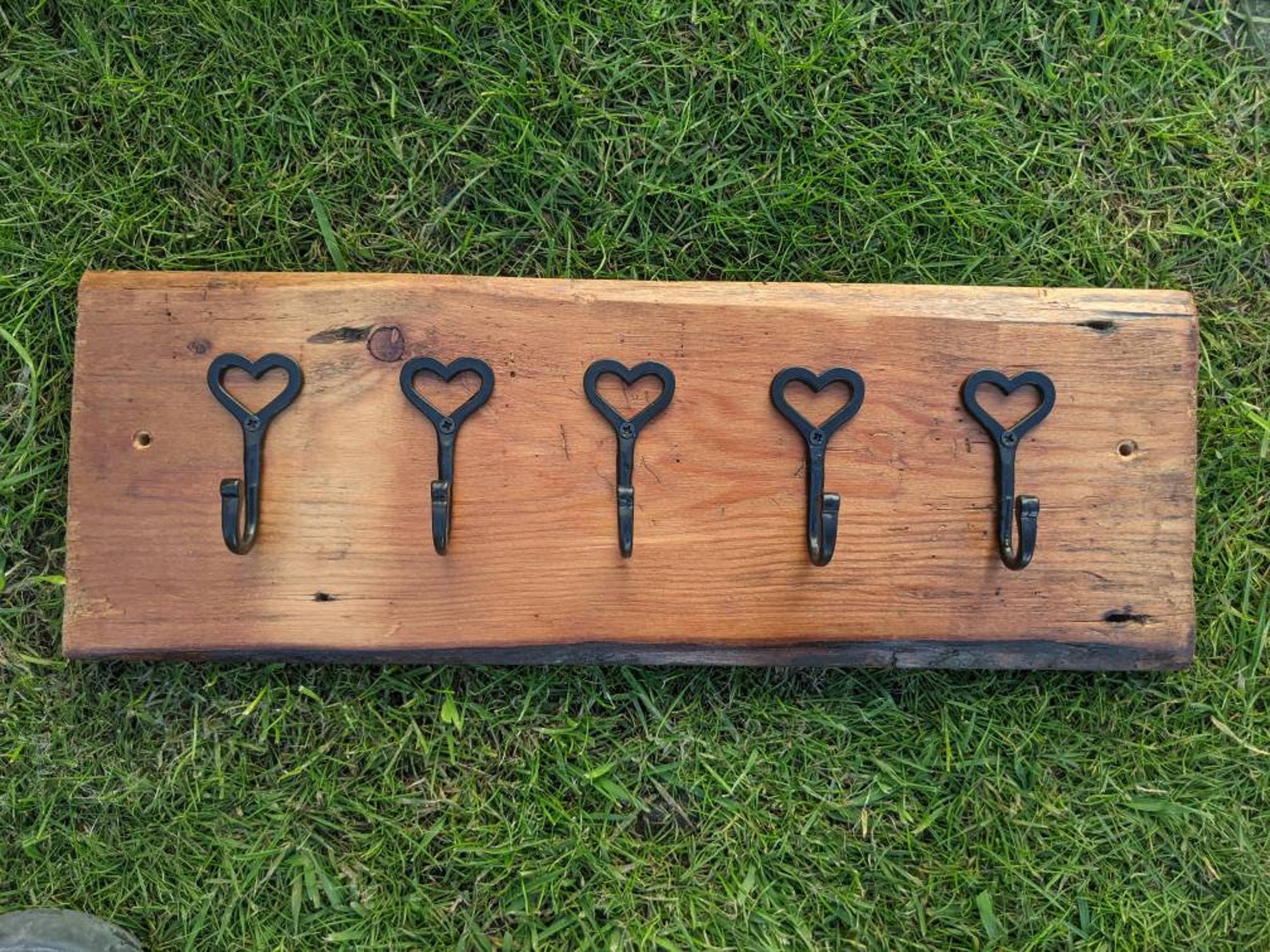 Rustic Handmade Love Heart Coat Hook Etsy