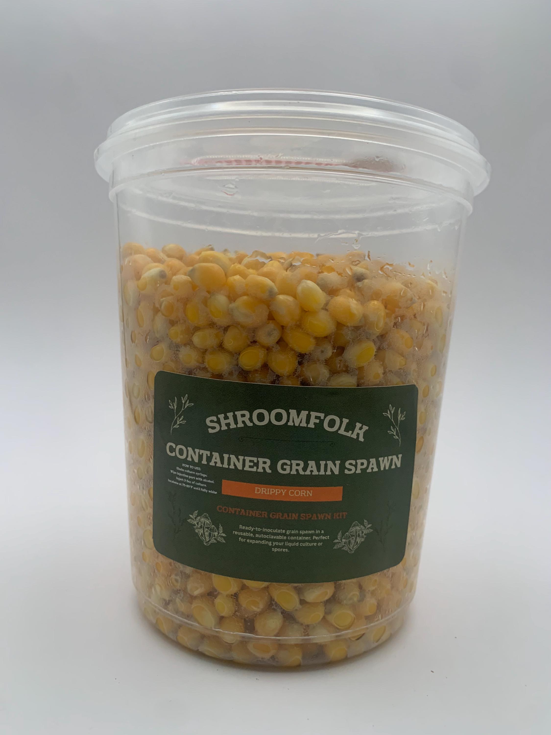 Corn Spawn Drippy Corn Grain Spawn — 2 Lb (two 1 Lb Containers) - Etsy