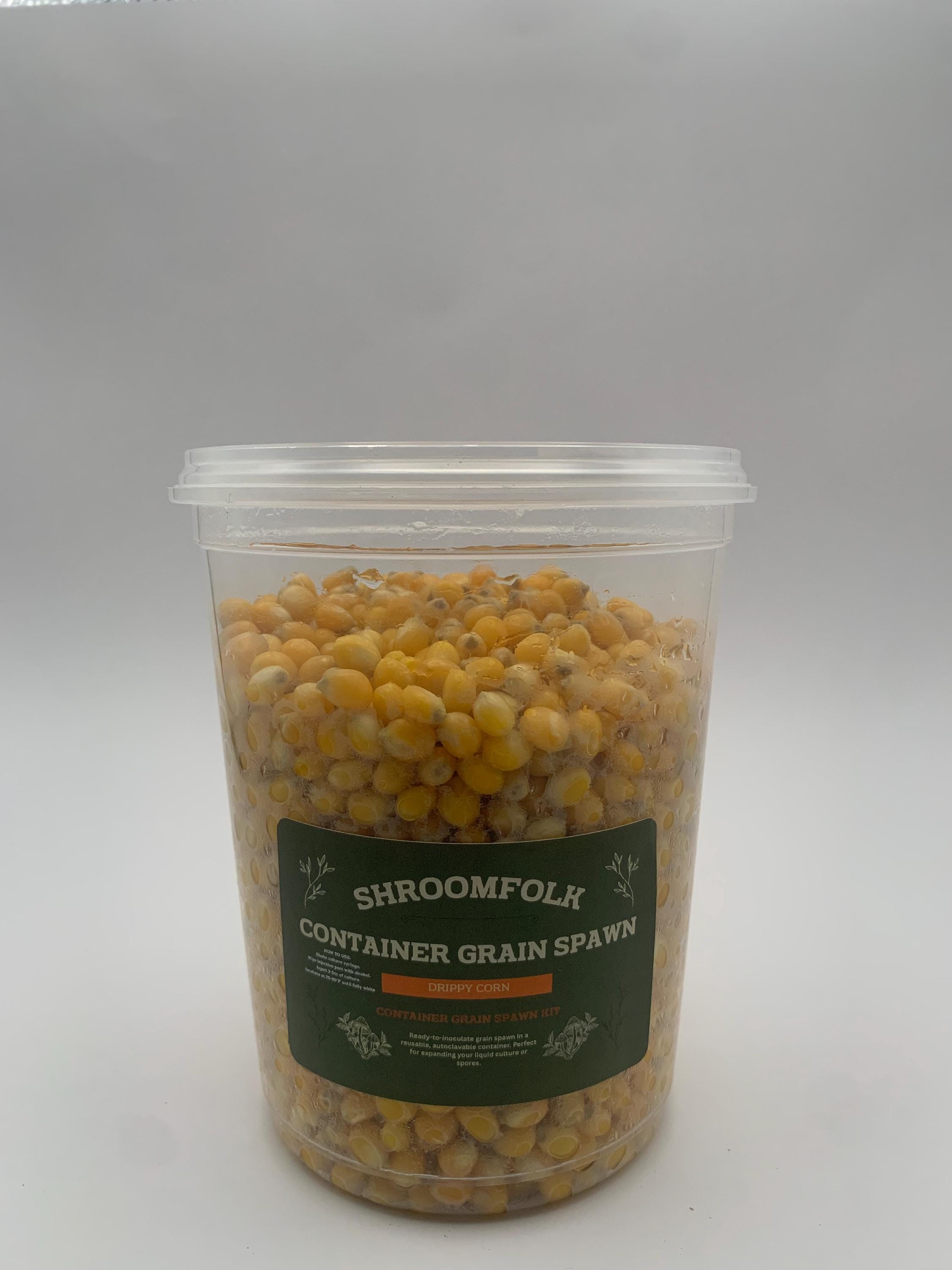 Corn Spawn Drippy Corn Grain Spawn — 2 Lb (two 1 Lb Containers) - Etsy