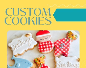 Custom sugar cookies, bridal shower cookies, bridal favors, engagement cookies, baby shower, anniversary, wedding, personalized cookies
