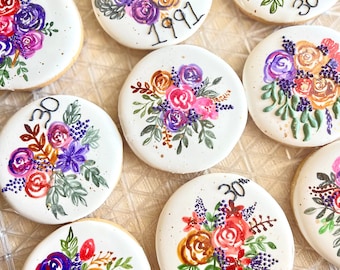 Personalized cookies, cozy gift for friend or family , custom decorated cookies, hand painted cookies, royal icing cookies