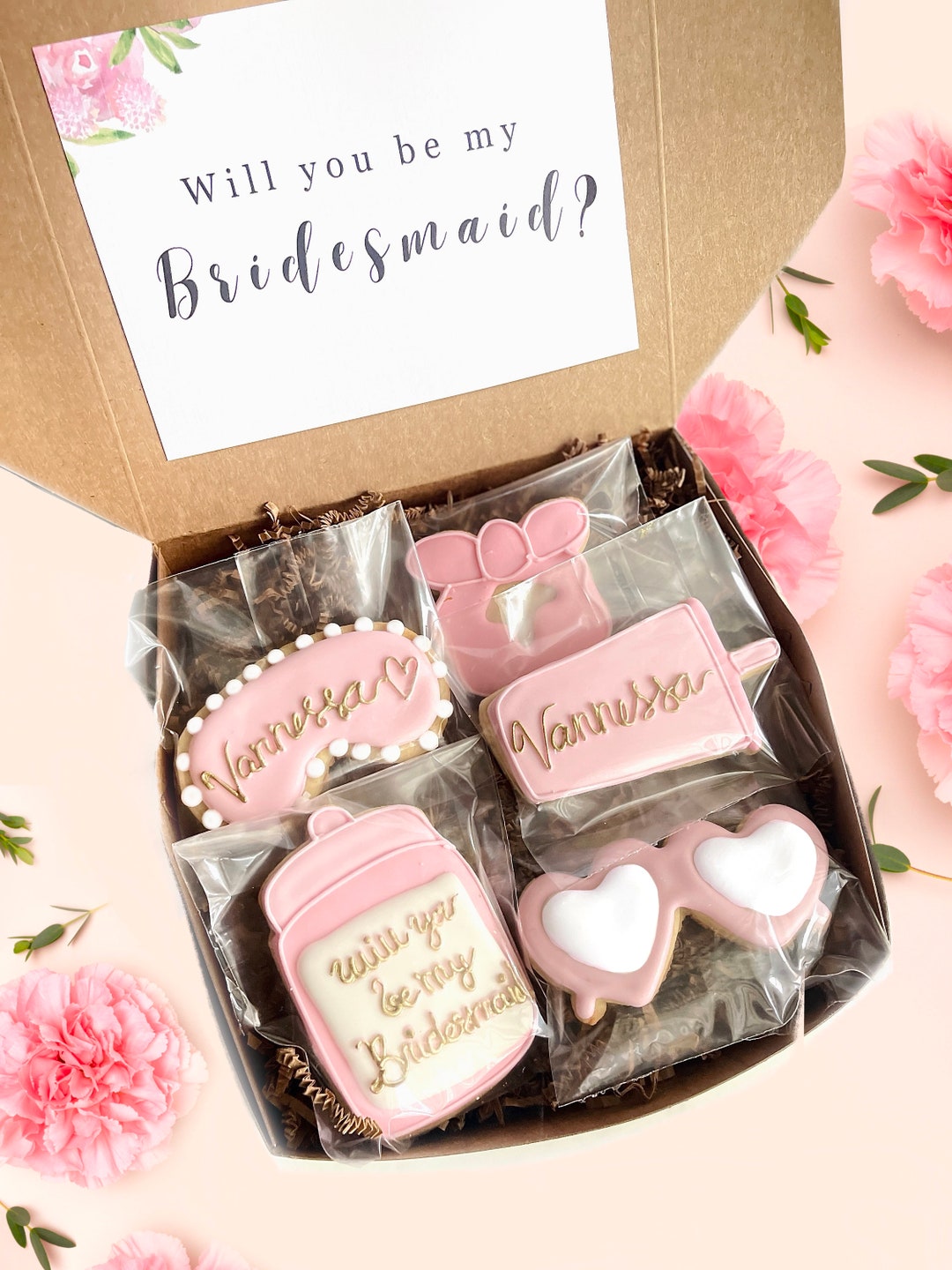 Will You Be My Bridesmaid , Bridesmaid Cookies, Custom Sugar Cookies