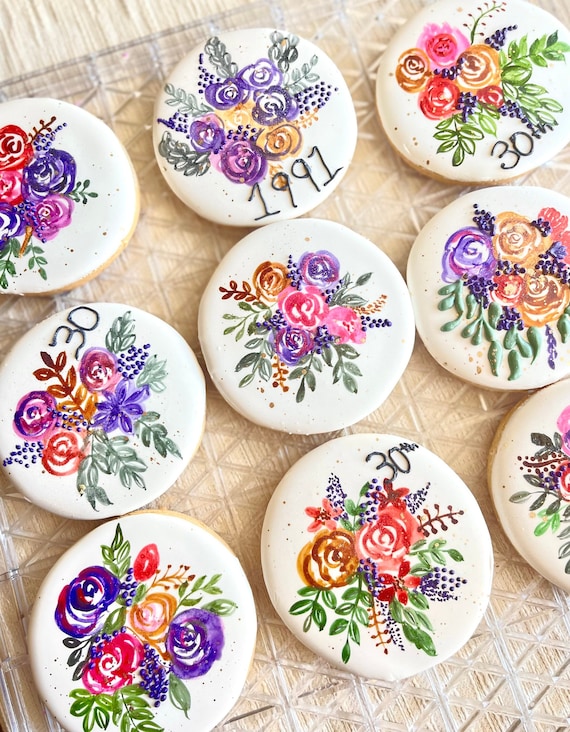 Personalized cookies, cozy gift for friend or family , custom decorated cookies, hand painted cookies, royal icing cookies