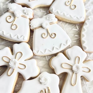 Baptism Cookies, baptism gift, baptism favors, custom cookies, sugar cookies, christening cookies, first communion cookies, christening