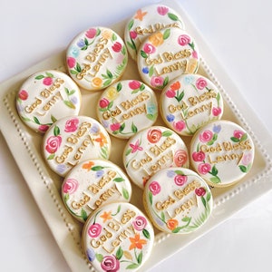 Baptism Cookies, baptism gift, baptism favors, custom cookies, sugar cookies, christening cookies, first communion cookies, christening