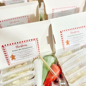 Bulk order, DIY Christmas Cookie Kit, fast shipping, vanilla sugar cookies, Decorate Your Own Cookie Kit, Corporate order
