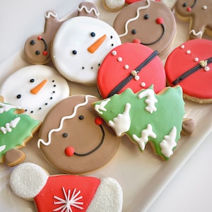 Christmas sugar cookies, decorated cookies, royal icing cookies, christmas theme cookies, gingerbread cookies, holiday cookies