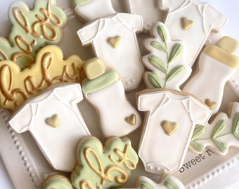 Baby Shower Cookies, Baby Clothes Cookies, Gender Reveal, Baby Dress Cookies, Cookies, Baby cookies, party favor cookies, baby shower gift