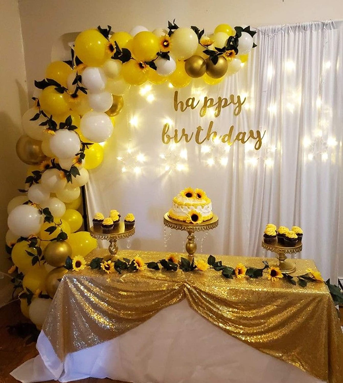 Sunflower Party Decorations Sunflower Balloon Garland Arch Etsy