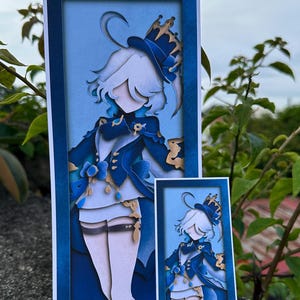 GENSHIN banner style ART PRINTS , 4.5 x 11.25 inches, Wall art specialty paper print