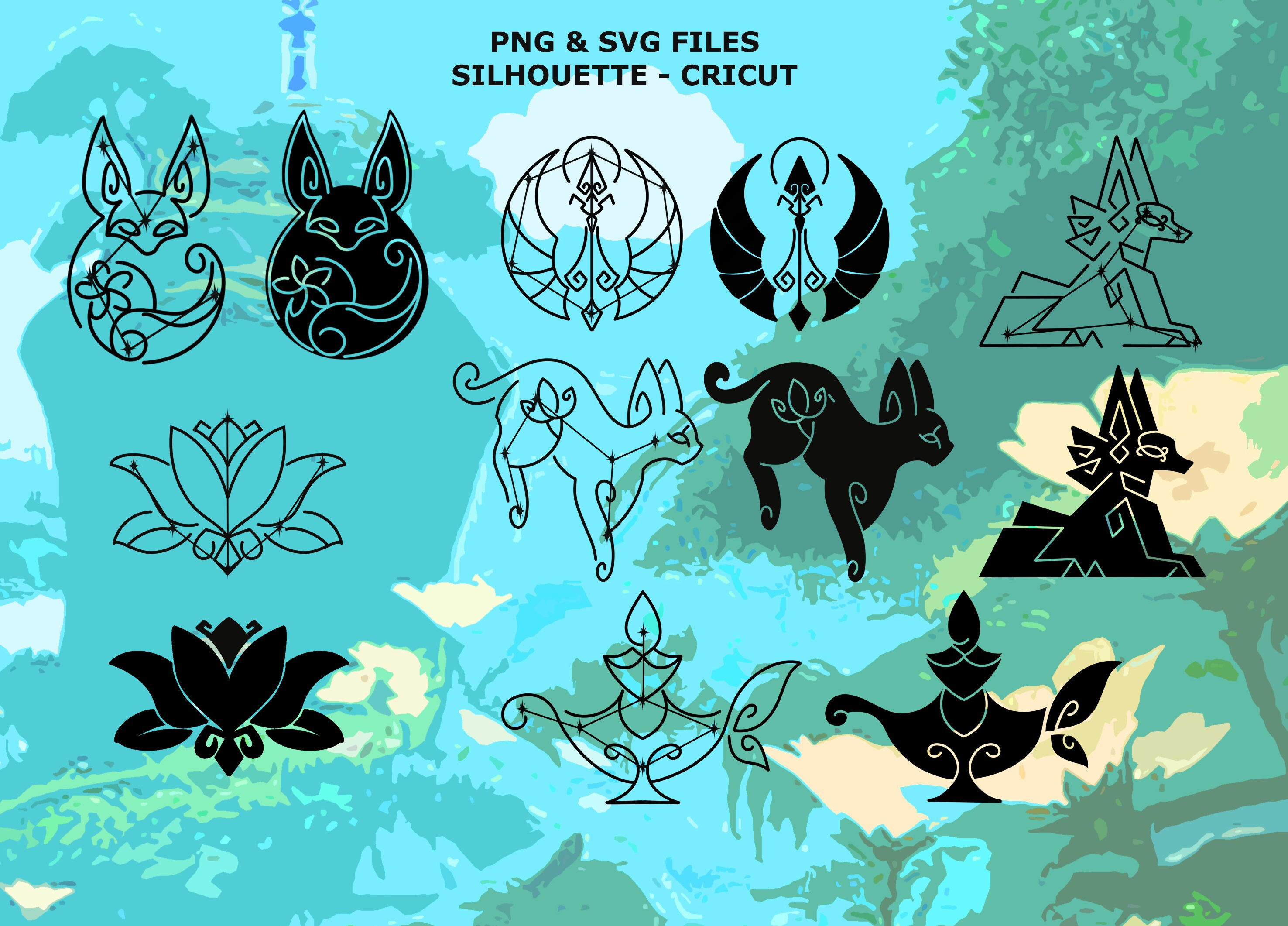 Genshin Impact Svg Bundle DIGITAL FILE Genshin Impact Cut - Etsy