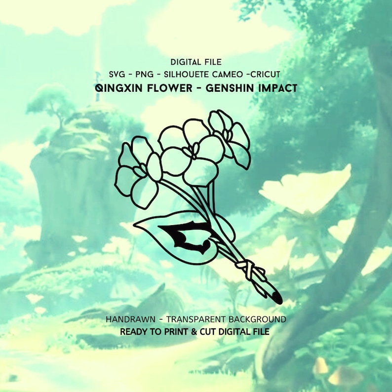 QINGXIN & SILKFLOWER DIGITAL File Genshin Impact Cut Files Etsy