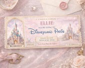 Disneyland Visit Luxury Invitation Template, Editable In Canva