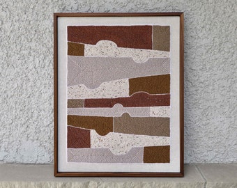 Rolling Hills Punch Needle Art: Framed Fiber Landscape (23x29")