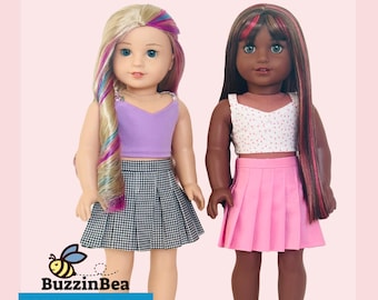 Cattleya Skirt and Top Pattern for 18 inch Dolls (PDF Pattern)