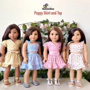 Poppy Skirt & Top 18 inch Dolls Pattern Designed to Fit Dolls such as American Girl® PDF image 6