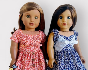 Marguerite Dress PDF Sewing Pattern – Fits 18" Dolls