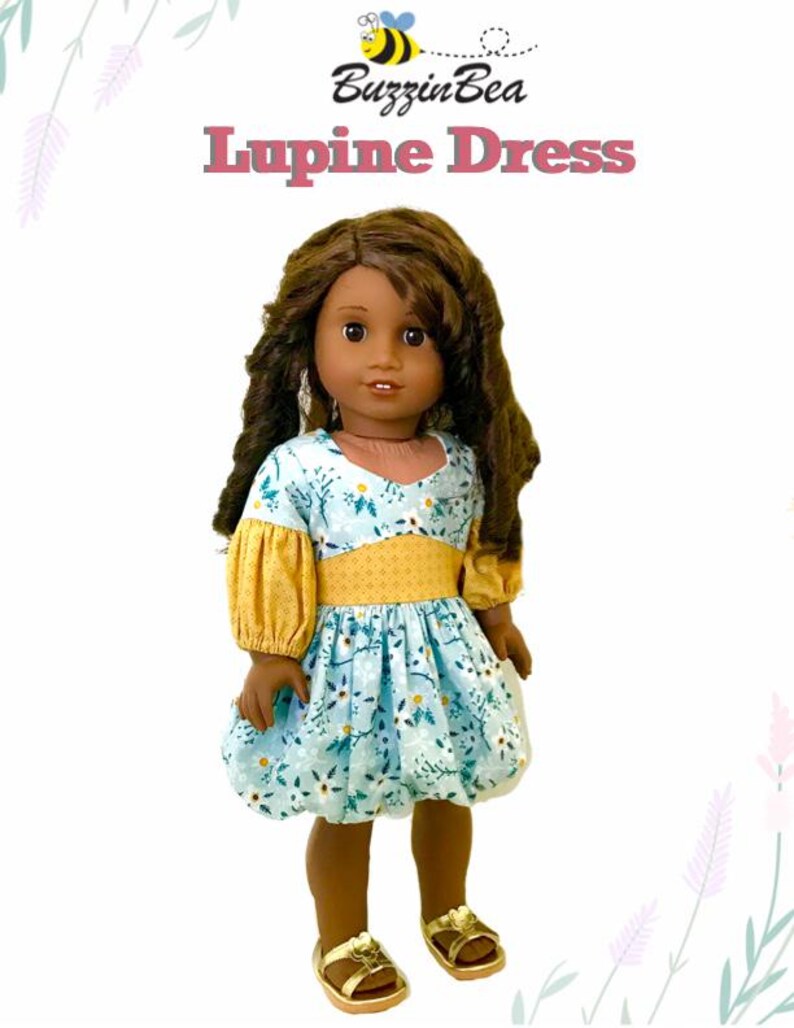 Lupine Dress Sewing Pattern for 18 Inch Dolls (PDF Pattern) image 5