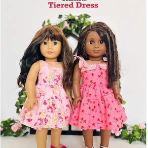 Tiered Dress for 18 inch Dolls such as American Girl ® - Digital PDF Sewing Pattern image 6