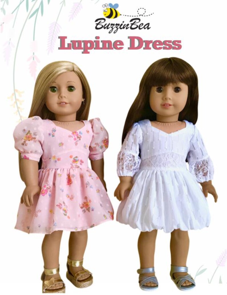 Lupine Dress Sewing Pattern for 18 Inch Dolls (PDF Pattern) image 6