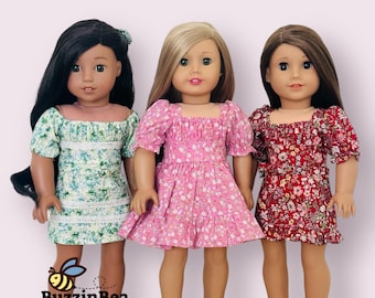 Hyacinth Doll Dress Pattern for 18" American Girl® Dolls (PDF)