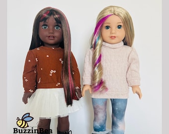 Chic Sweater Bundle Sewing Pattern – Fits 18-inch American Girl® Dolls (PDF Pattern)