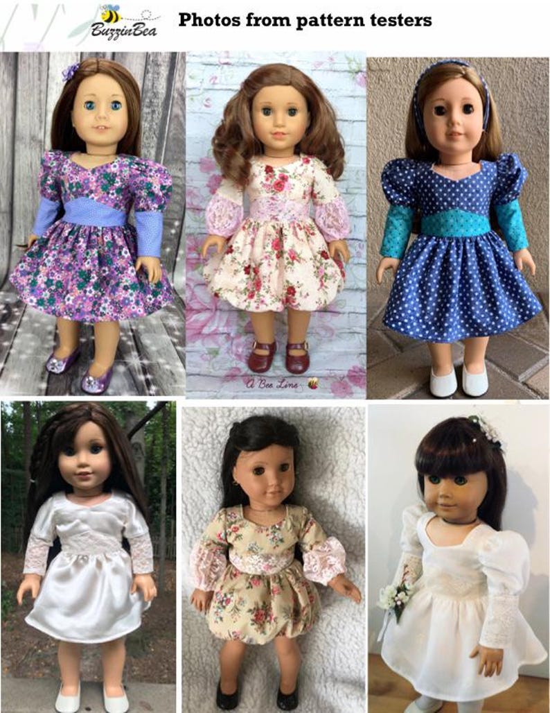 Lupine Dress Sewing Pattern for 18 Inch Dolls (PDF Pattern) image 7
