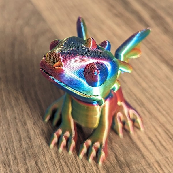 Cute Dragon with Wings -Various Sizes and Colours - 3D printed