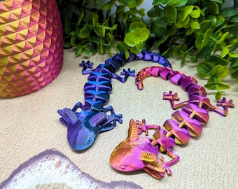 Articulated Axolotl Sensory Fidget Toy 20CM - 3D Printed