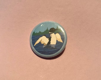 Common Loon Button - 1.25"