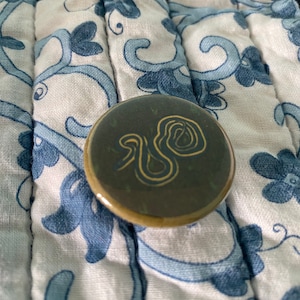 Garter Snake Pinback Button - 1.25&quot;