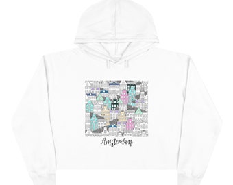 Sudadera corta con capucha Amsterdam Souvenir