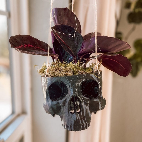 Planter | Hanging Skull | Great Gift For Mother, Girlfriend, Wife, Daughter