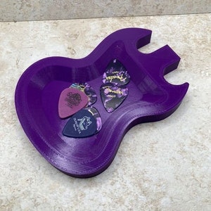 Guitar Pick Holder | SG Shaped | Custom Colors | Great gift for musicians, Guitar players, Boyfriend, Husband