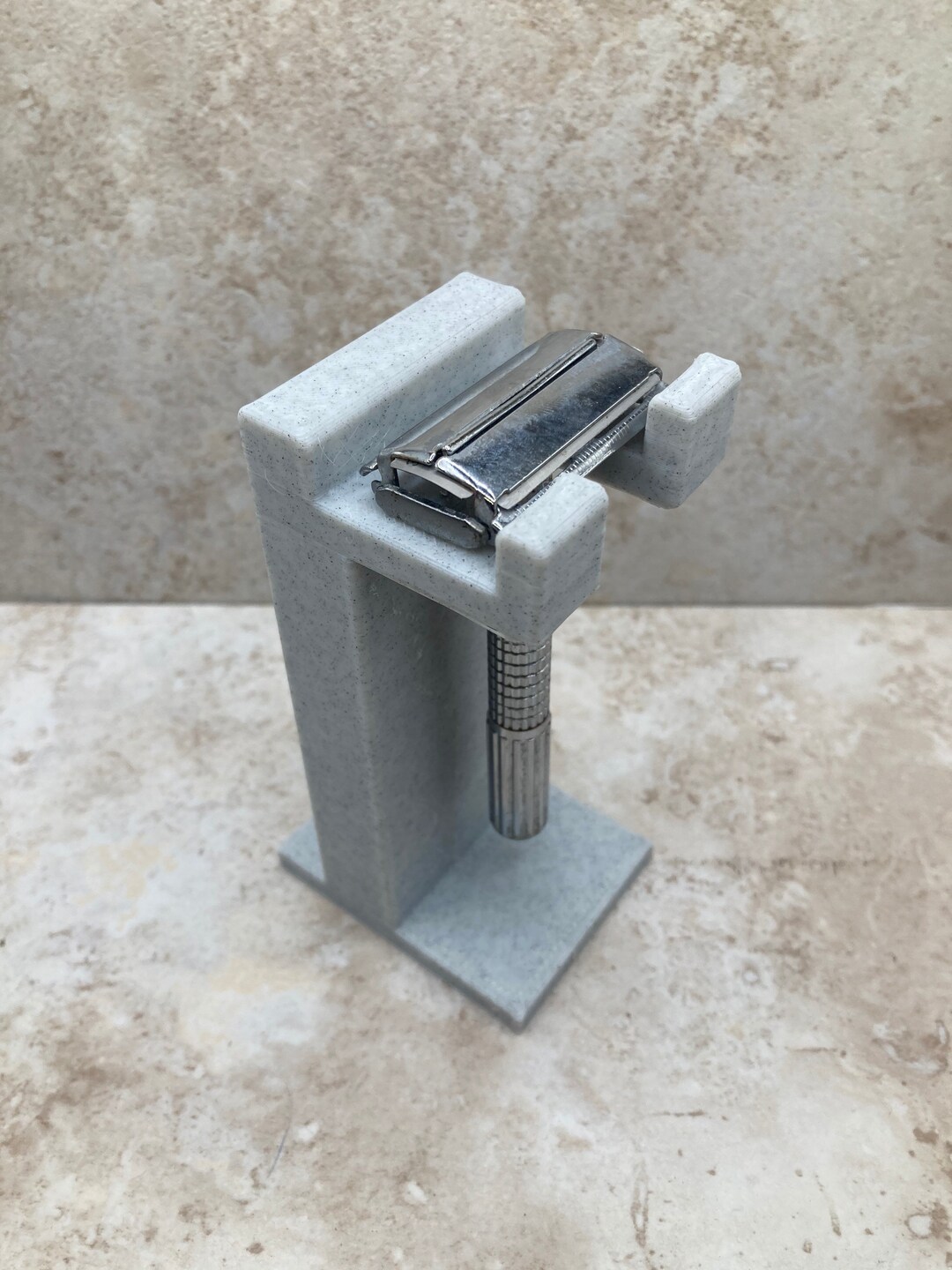 Safety Razor Display Stand Safety Razor Holder Great Gift for Husband, Boyfriend, Father. 3D
