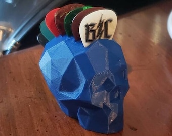 Skull Guitar Pick Holder | Custom Colors | Veteran Made in AZ.
