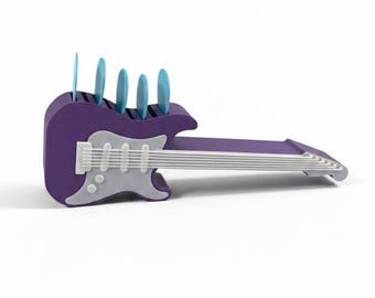 ストラトスタイルのギターピックホルダー：カスタムカラー | Veteran Made in AZ。