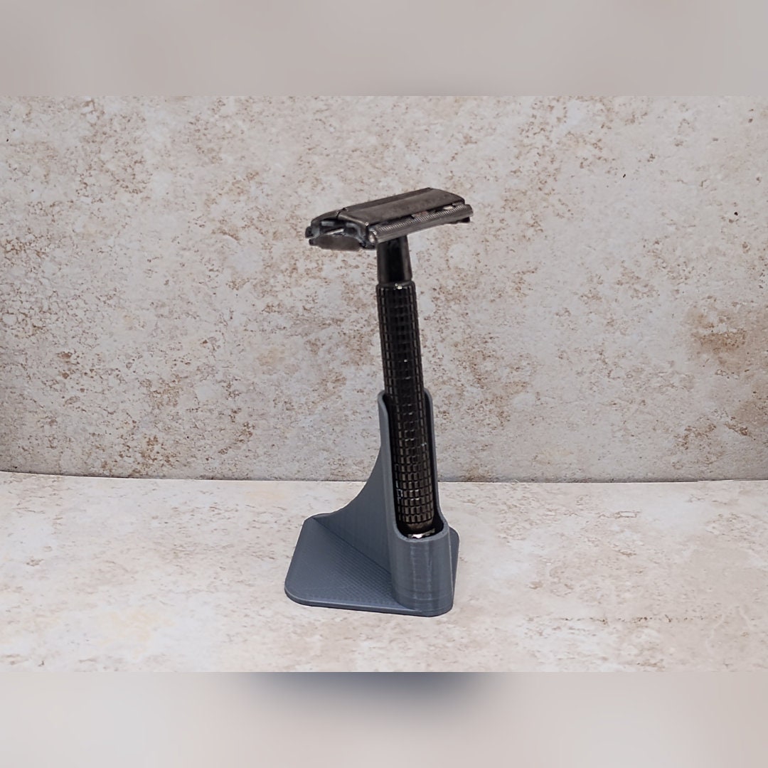 Safety Razor Display Stand: Square Base Holder | Veteran Made in AZ. - Etsy