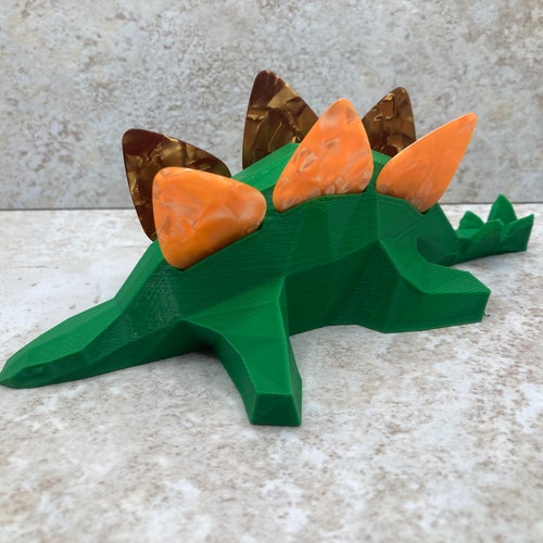 Sleepy Stegosaurus Guitar Pick Holder Funny Dinosaur Plectrum Etsy