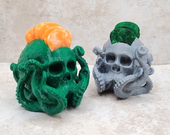 Kraken Skull Guitar Pick Holder | Custom Colors | Veteran Made in AZ.