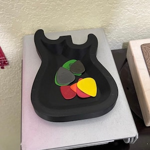 Guitar Pick Holder | Guitar Pick Tray | Custom Colors | Great gift for musicians, Guitar players, Boyfriend, Husband