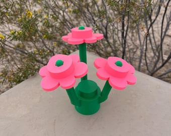 LEGO-Inspired Building Block Bouquet: Pixel Art Gamer Decor | Veteran Made in AZ.