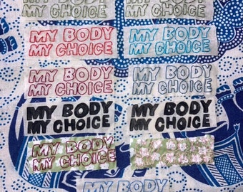 pro choice feminist patches (pack of 2)