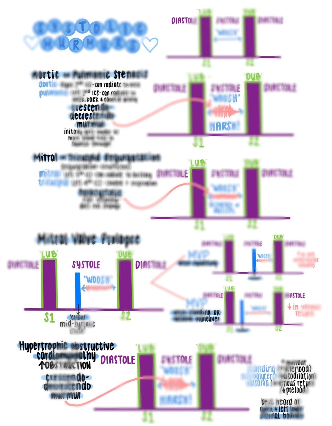 Heart Murmurs Nursing Notes For Nurses Etsy