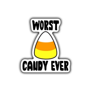 Candy Corn Hate Sticker