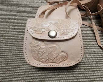 Mexican flower coin purse, kids purse, mini purse, flower purse, mini flower purse, leather purse, leather, mexican purse