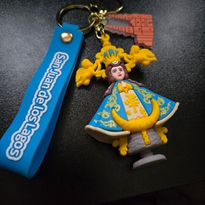 Virgencita de San Juan de los Lagos, Virgen de San Juan, Llavero, Keychain,Llavero de Virgen,Keychain of the Virgen of San Juan de los Lagos